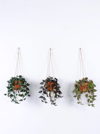 Artificial Plant 20*20*53cm Sweet potato leaf hanging in PP pot GS-47122026 Banners&Garlands 3,000+ sqm showroom with thousands of artificial flowers, plants & trees ready for global sourcing.