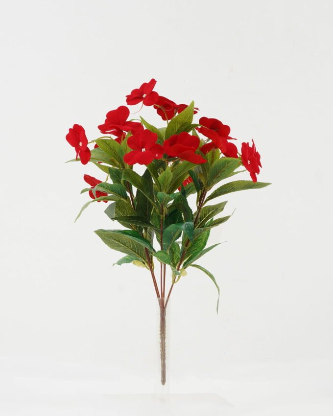 Artificial Flower 38cm Impatiens balsamina *7 bush GS-44022001OZ Flowers Bush YeahFlower is one of Chinese leading OEM manufacturers and exporters , supplying the silk flowers, wholesale artificial trees