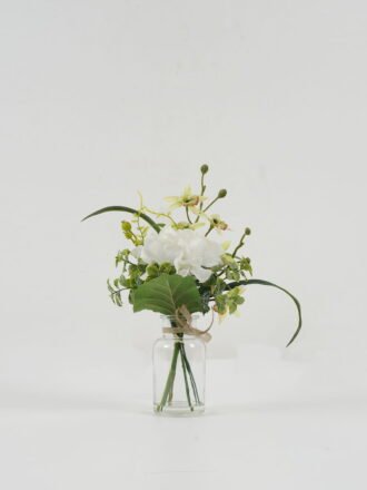 Artificial Flower 14*14*18cm Orchid bottle in glass GS-16822054 Potted Flowers&Plants 3,000+ sqm showroom with thousands of artificial flowers, plants & trees ready for global sourcing.