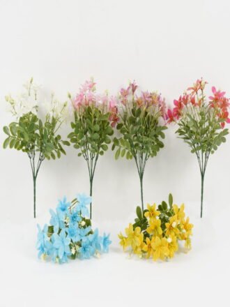 Artificial Flower 22*22*32cm Flower *7 bush GS-36622045CONTI-P1 Flowers Bush 3,000+ sqm showroom with thousands of artificial flowers, plants & trees ready for global sourcing.