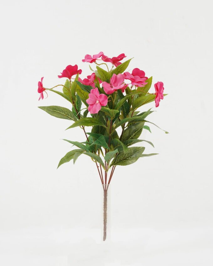 Artificial Flower 24*24*38cm Impatiens balsamina *7 bush GS-44022001OZ-R2 Flowers Bush YeahFlower is one of Chinese leading OEM manufacturers and exporters , supplying the silk flowers, wholesale artificial trees