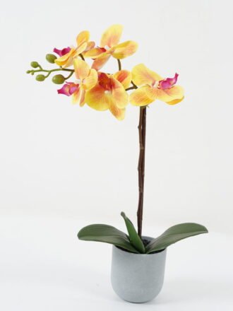 Artificial Flower 26*26*45cm Orchid *5 in PP pot GS-30622042 Potted Flowers&Plants 3,000+ sqm showroom with thousands of artificial flowers, plants & trees ready for global sourcing.