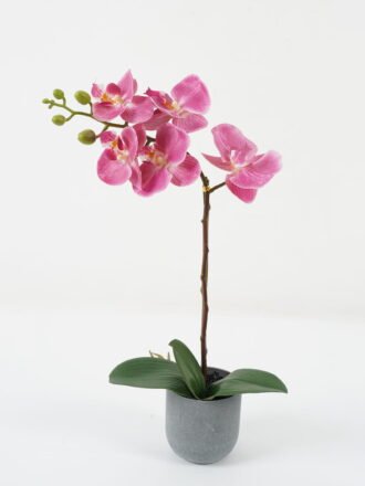 Artificial Flower 25*25*47cm Orchid *5 in PP pot GS-30622041 Potted Flowers&Plants 3,000+ sqm showroom with thousands of artificial flowers, plants & trees ready for global sourcing.
