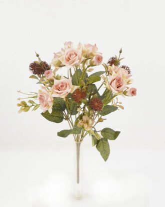 Artificial Flower 20*20*31cm Rose*7 bush GS-36622041-R1 Flowers Bush YeahFlower is one of Chinese leading OEM manufacturers and exporters , supplying the silk flowers, wholesale artificial trees