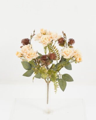 Artificial Flower 20*20*31cm Rose*7 bush GS-36622041 Flowers Bush YeahFlower is one of Chinese leading OEM manufacturers and exporters , supplying the silk flowers, wholesale artificial trees