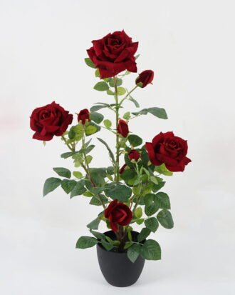 Artificial Flower 35*35*73cm Rose  in PP pot GS-30622020 Potted Flowers&Plants YeahFlower is one of Chinese leading OEM manufacturers and exporters , supplying the silk flowers, wholesale artificial trees