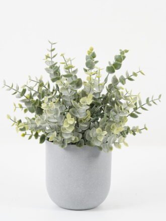 Artificial Plant 23*23*25cm Eucalyptus *14 in PP pot GS-30622031 Potted Flowers&Plants 3,000+ sqm showroom with thousands of artificial flowers, plants & trees ready for global sourcing.