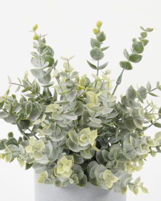 Artificial Plant 20*20*27cm Eucalyptus *12 in PP pot GS-30622032 Potted Flowers&Plants YeahFlower is one of Chinese leading OEM manufacturers and exporters , supplying the silk flowers, wholesale artificial trees