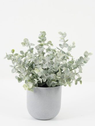Artificial Plant 20*20*27cm Eucalyptus *12 in PP pot GS-30622032 Potted Flowers&Plants 3,000+ sqm showroom with thousands of artificial flowers, plants & trees ready for global sourcing.