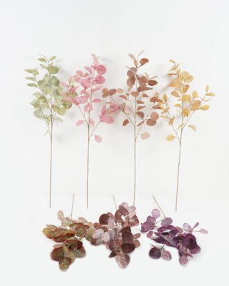 Artificial Plant 26*26*97cm Eucalyptus leaves *5 single stem GS-14522001 Leaves&Sprays&Foliages YeahFlower is one of Chinese leading OEM manufacturers and exporters , supplying the silk flowers, wholesale artificial trees