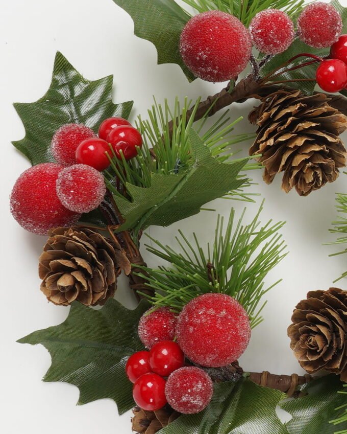 Artificial Flower 18 18 6CN Eucalyptus pip berry branch GS-66222048_4 Artificial Flower 18*18*6CN Eucalyptus & pip berry branch GS-66222048 Christmas Item YeahFlower is one of Chinese leading OEM manufacturers and exporters , supplying the silk flowers, wholesale artificial trees