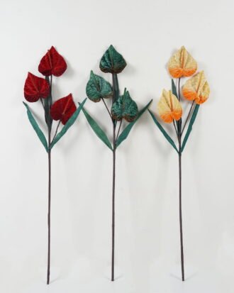 Artificial Flower 28*28*111cm Anthurium *3 single stem GS-33522003 Single Flowers YeahFlower is one of Chinese leading OEM manufacturers and exporters , supplying the silk flowers, wholesale artificial trees