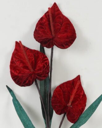 Artificial Flower 28*28*111cm Anthurium *3 single stem GS-33522003 Single Flowers YeahFlower is one of Chinese leading OEM manufacturers and exporters , supplying the silk flowers, wholesale artificial trees