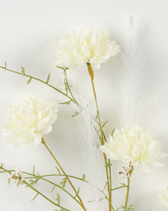 Artificial Flower Chrysanthemum 4 single stem GS-33522005-W1_1 Artificial Flower 15*15*70cm Chrysanthemum *4 single stem GS-33522005-W1 Single Flowers YeahFlower is one of Chinese leading OEM manufacturers and exporters , supplying the silk flowers, wholesale artificial trees