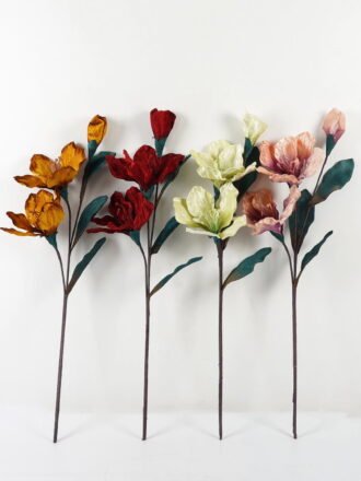 Artificial Flower 15*15*70cm Chrysanthemum *4 single stem GS-33522005-W1 Single Flowers 3,000+ sqm showroom with thousands of artificial flowers, plants & trees ready for global sourcing.