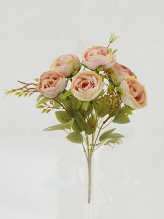 Artificial Flower 17*17*30cm Rose *5 bush GS-64122014-P2 Flowers Bush 3,000+ sqm showroom with thousands of artificial flowers, plants & trees ready for global sourcing.
