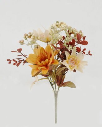 Artificial Flower 20*20*30cm Dahlia *6 bush GS-52822001-Y1 Flowers Bush YeahFlower is one of Chinese leading OEM manufacturers and exporters , supplying the silk flowers, wholesale artificial trees