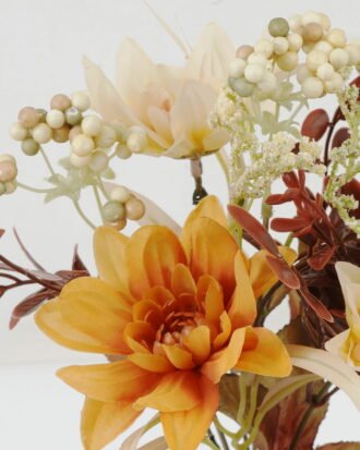 Artificial Flower 20*20*30cm Dahlia *6 bush GS-52822001-Y1 Flowers Bush YeahFlower is one of Chinese leading OEM manufacturers and exporters , supplying the silk flowers, wholesale artificial trees