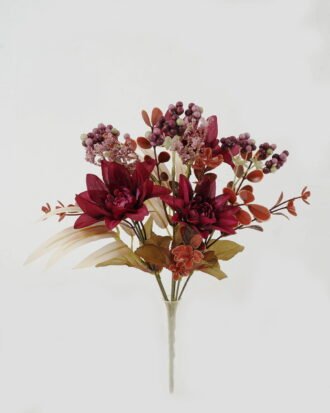 Artificial Flower 20*20*30cm Dahlia *6 bush GS-52822001-Z1 Flowers Bush YeahFlower is one of Chinese leading OEM manufacturers and exporters , supplying the silk flowers, wholesale artificial trees