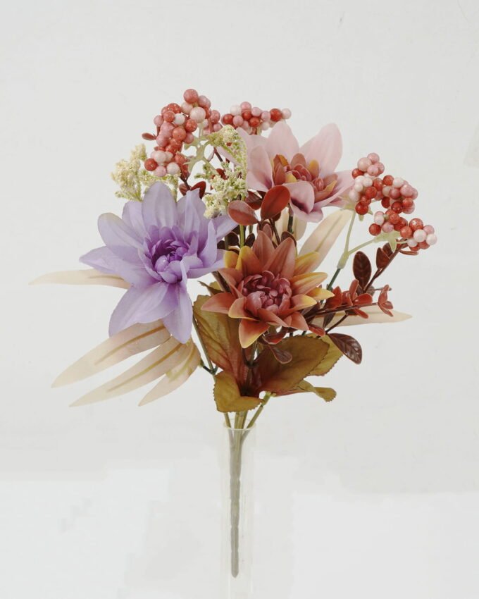 Artificial Flower 20*20*30cm Dahlia *6 bush GS-52822001 Flowers Bush YeahFlower is one of Chinese leading OEM manufacturers and exporters , supplying the silk flowers, wholesale artificial trees