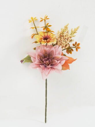 Artificial Flower 16*16*32cm Rose single stem GS-52822009 Flowers Bush 3,000+ sqm showroom with thousands of artificial flowers, plants & trees ready for global sourcing.