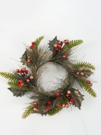 Artificial Flower 10*8*25CM Eucalyptus & pip berry branch GS-66222046 Christmas Item 3,000+ sqm showroom with thousands of artificial flowers, plants & trees ready for global sourcing.