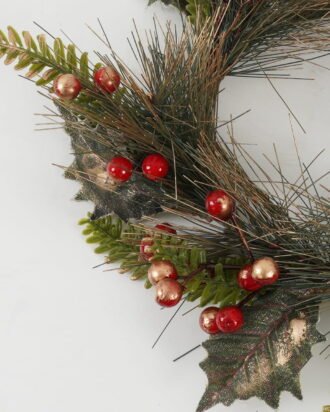 Artificial Flower 25*25*8CM Eucalyptus & pip berry branch GS-66222045 Christmas Item YeahFlower is one of Chinese leading OEM manufacturers and exporters , supplying the silk flowers, wholesale artificial trees