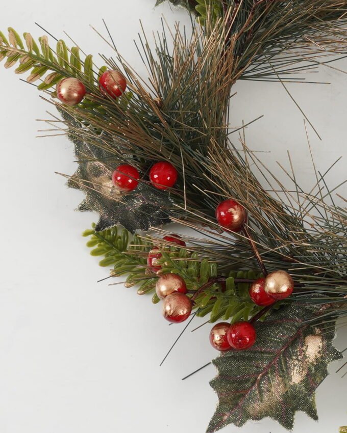 Artificial Flower 25*25*8CM Eucalyptus & pip berry branch GS-66222045 Christmas Item YeahFlower is one of Chinese leading OEM manufacturers and exporters , supplying the silk flowers, wholesale artificial trees