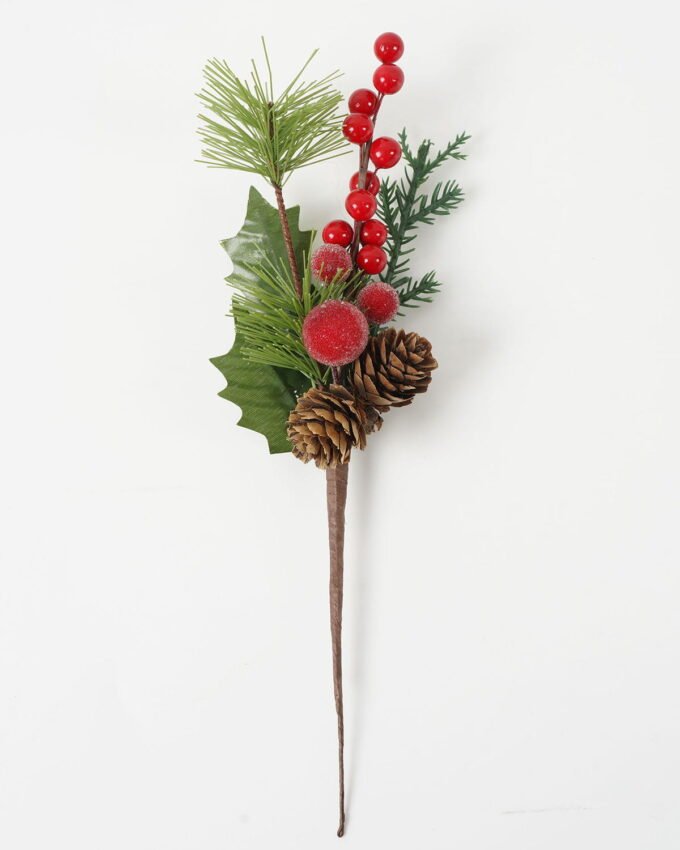 Artificial Flower 8*6*25CM Eucalyptus & pip berry branch GS-66222047 Christmas Item YeahFlower is one of Chinese leading OEM manufacturers and exporters , supplying the silk flowers, wholesale artificial trees