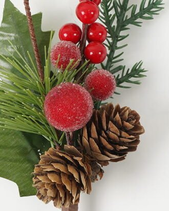 Artificial Flower 8*6*25CM Eucalyptus & pip berry branch GS-66222047 Christmas Item YeahFlower is one of Chinese leading OEM manufacturers and exporters , supplying the silk flowers, wholesale artificial trees