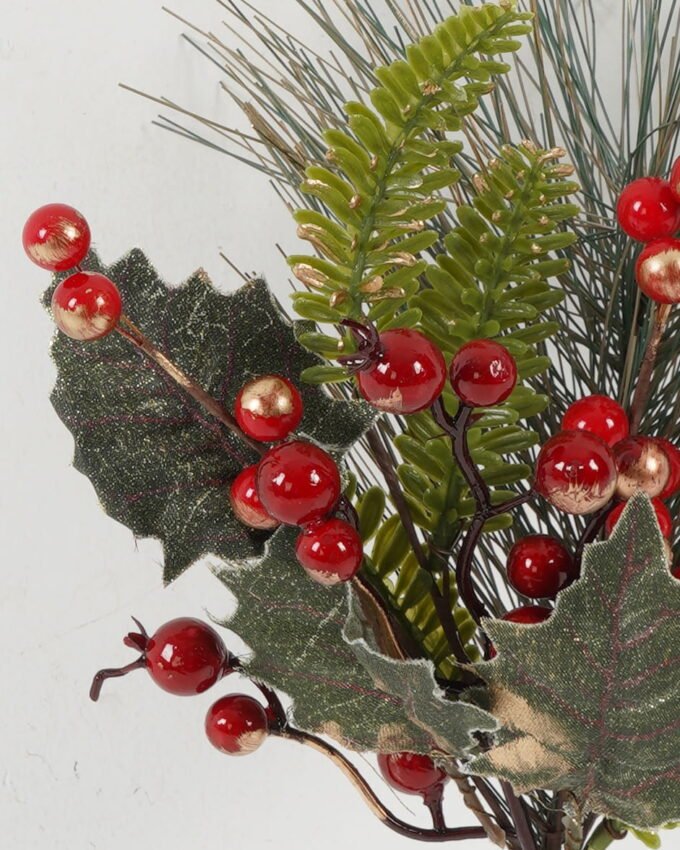 Artificial Flower 20*8*30CM Eucalyptus & pip berry bundle GS-66222044 Christmas Item YeahFlower is one of Chinese leading OEM manufacturers and exporters , supplying the silk flowers, wholesale artificial trees