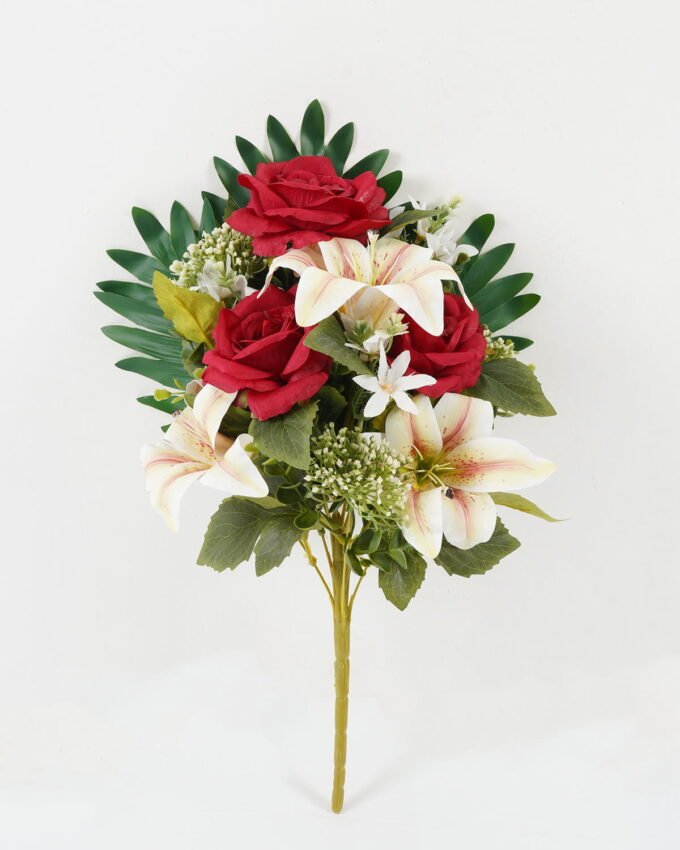 Artificial Flower 40*40*49 CM Fan-shaped Chinese rose bush*12 GS-67922005-P2 Flowers Bush YeahFlower is one of Chinese leading OEM manufacturers and exporters , supplying the silk flowers, wholesale artificial trees