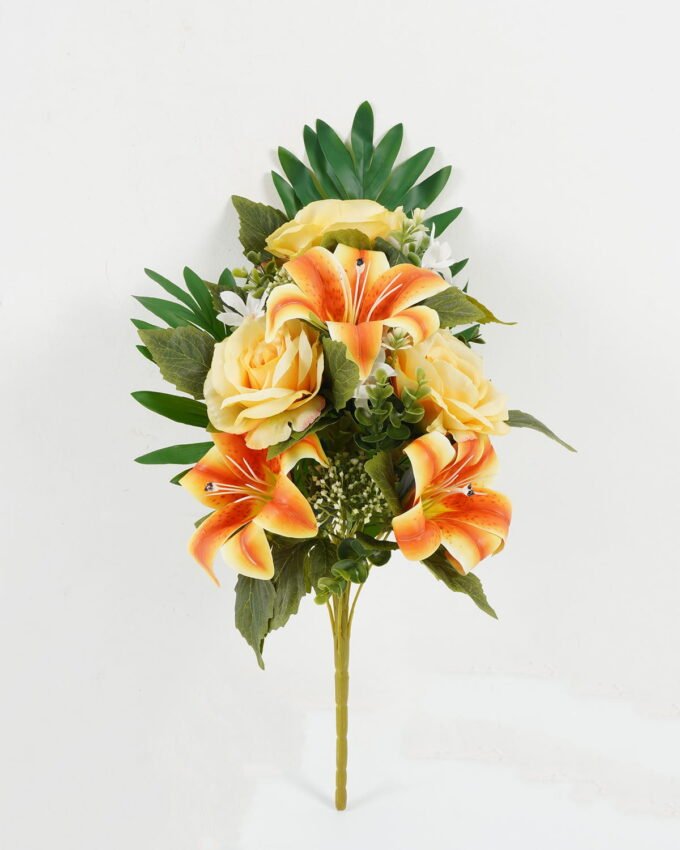 Artificial Flower 40*40*49 CM Fan-shaped Chinese rose bush*12 GS-67922005-W1 Flowers Bush YeahFlower is one of Chinese leading OEM manufacturers and exporters , supplying the silk flowers, wholesale artificial trees