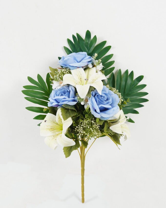 Artificial Flower Fan-shaped Chinese rose bush 12 GS-67922005_3 Artificial Flower 40*40*49 CM Fan-shaped Chinese rose bush*12 GS-67922005 Flowers Bush YeahFlower is one of Chinese leading OEM manufacturers and exporters , supplying the silk flowers, wholesale artificial trees