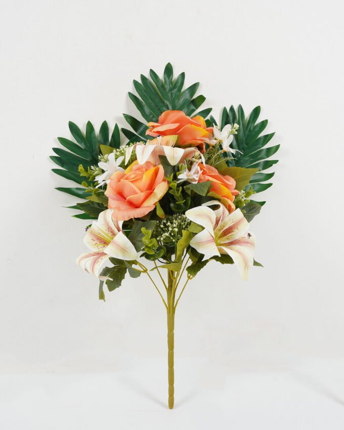 Artificial Flower Fan-shaped Chinese rose bush 12 GS-67922005_4 Artificial Flower 40*40*49 CM Fan-shaped Chinese rose bush*12 GS-67922005 Flowers Bush YeahFlower is one of Chinese leading OEM manufacturers and exporters , supplying the silk flowers, wholesale artificial trees