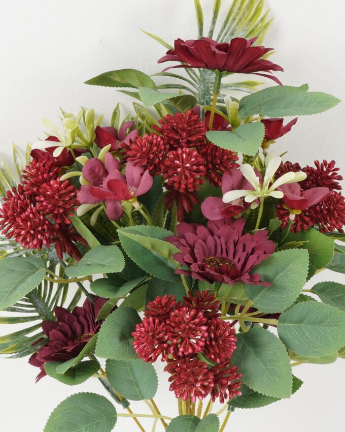 Artificial Flower 30*30*45CM Fan-shaped  Daisy bush*12 GS-67922020-R1 Flowers Bush YeahFlower is one of Chinese leading OEM manufacturers and exporters , supplying the silk flowers, wholesale artificial trees