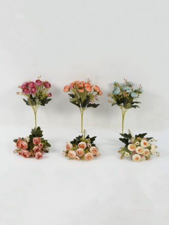 Artificial Flower 18*18*29cm Floral Tea Bud *10 bush GS-64122012-C1 Flowers Bush 3,000+ sqm showroom with thousands of artificial flowers, plants & trees ready for global sourcing.