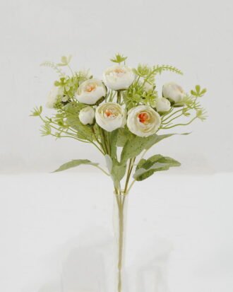 Artificial Flower 18*18*29cm Floral Tea Bud *5 bush GS-64122006-W1 Flowers Bush YeahFlower is one of Chinese leading OEM manufacturers and exporters , supplying the silk flowers, wholesale artificial trees