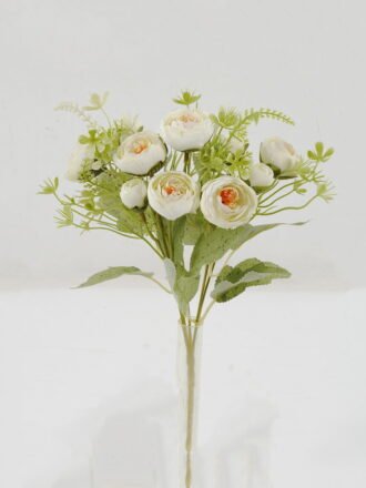 Artificial Flower 18*18*29cm Floral Tea Bud *5 bush GS-64122006-R2 Flowers Bush 3,000+ sqm showroom with thousands of artificial flowers, plants & trees ready for global sourcing.