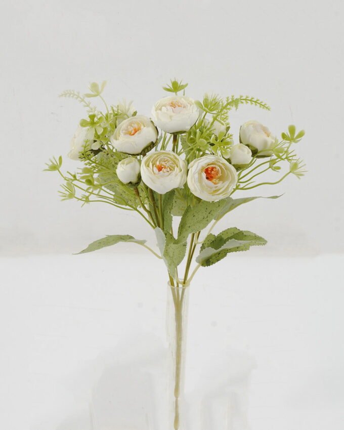 Artificial Flower 18*18*29cm Floral Tea Bud *5 bush GS-64122006-W1 Flowers Bush YeahFlower is one of Chinese leading OEM manufacturers and exporters , supplying the silk flowers, wholesale artificial trees