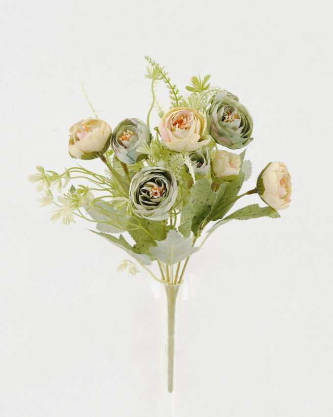 Artificial Flower 18*18*29cm Floral Tea Bud *5 bush GS-64122006-W1 Flowers Bush YeahFlower is one of Chinese leading OEM manufacturers and exporters , supplying the silk flowers, wholesale artificial trees