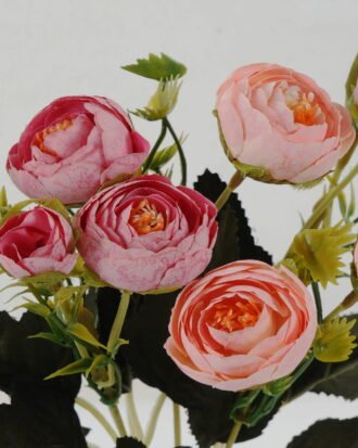 Artificial Flower 18*18*27cm Floral Tea Bud *5 bush GS-64122008-R1 Flowers Bush YeahFlower is one of Chinese leading OEM manufacturers and exporters , supplying the silk flowers, wholesale artificial trees