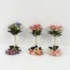 Artificial Flower 18*18*27cm Floral Tea Bud *5 bush GS-64122008 Flowers Bush YeahFlower is one of Chinese leading OEM manufacturers and exporters , supplying the silk flowers, wholesale artificial trees