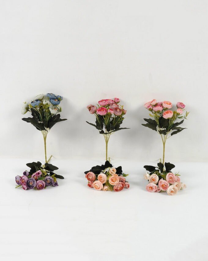Artificial Flower 18*18*27cm Floral Tea Bud *5 bush GS-64122008 Flowers Bush YeahFlower is one of Chinese leading OEM manufacturers and exporters , supplying the silk flowers, wholesale artificial trees