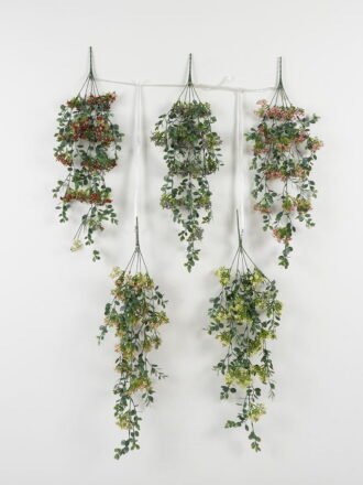 Artificial Flower 23*23*74cm Flower *5 *45 Hanging Bush GS-36622072CONTI-W1 Banners&Garlands 3,000+ sqm showroom with thousands of artificial flowers, plants & trees ready for global sourcing.