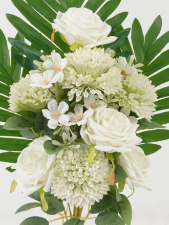 Artificial Flower 20*20*29cm Rose *5 bush GS-64122005 Flowers Bush 3,000+ sqm showroom with thousands of artificial flowers, plants & trees ready for global sourcing.