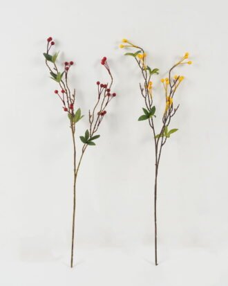 Artificial Flower 20*20*65cm Ilex pur-purea single stem GS-33522008 Single Flowers YeahFlower is one of Chinese leading OEM manufacturers and exporters , supplying the silk flowers, wholesale artificial trees