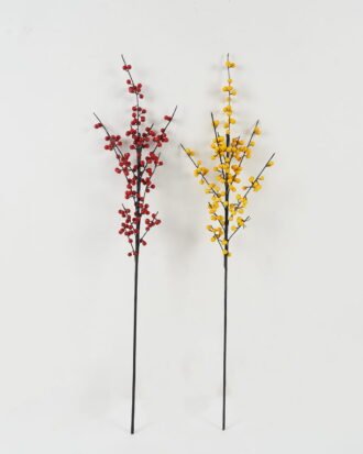 Artificial Flower 11*11*88cm Ilex pur-purea single stem GS-33522010 Single Flowers YeahFlower is one of Chinese leading OEM manufacturers and exporters , supplying the silk flowers, wholesale artificial trees