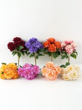 Artificial Flower 16*16*31cm Dahlia single stem GS-52822012 Flowers Bush 3,000+ sqm showroom with thousands of artificial flowers, plants & trees ready for global sourcing.