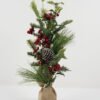 Artificial Flower Pine berry and holly leaf tree GS-66222054_1 Artificial Flower 28*28*75CM Pine/berry and holly leaf tree GS-66222054 Christmas Item YeahFlower is one of Chinese leading OEM manufacturers and exporters , supplying the silk flowers, wholesale artificial trees